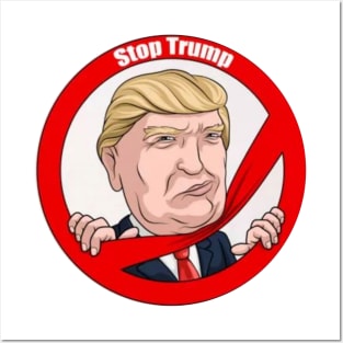 stop trump Posters and Art